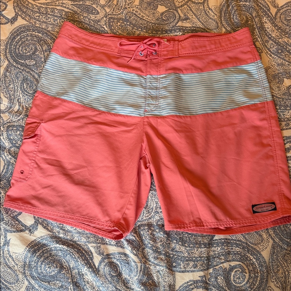 Vineyard Vines Pink and Blue Board Shorts